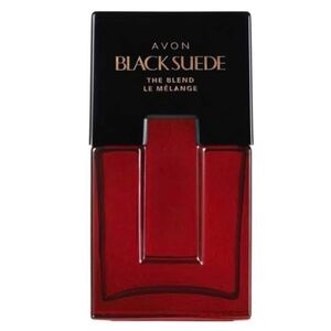 Avon Black Suede The Blend Red and Black Bottle